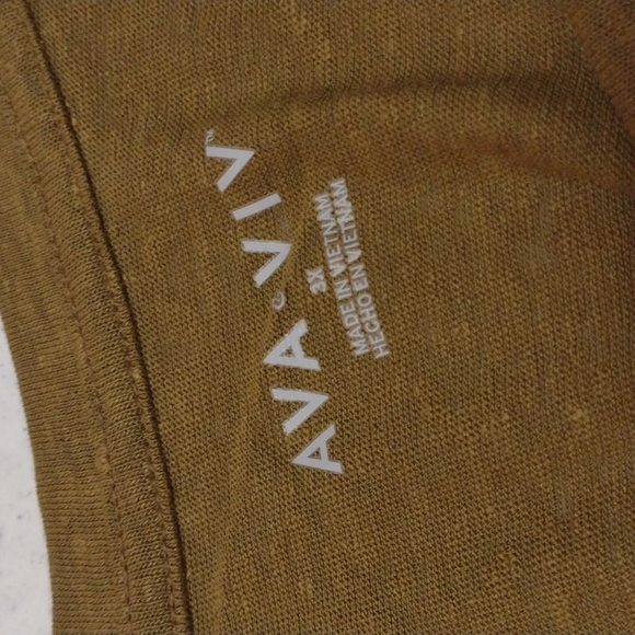 NWT Ava & Viv Sleeveless Khaki Tank Top - Size 1X/2X/3X/4X - Picture 4 of 6